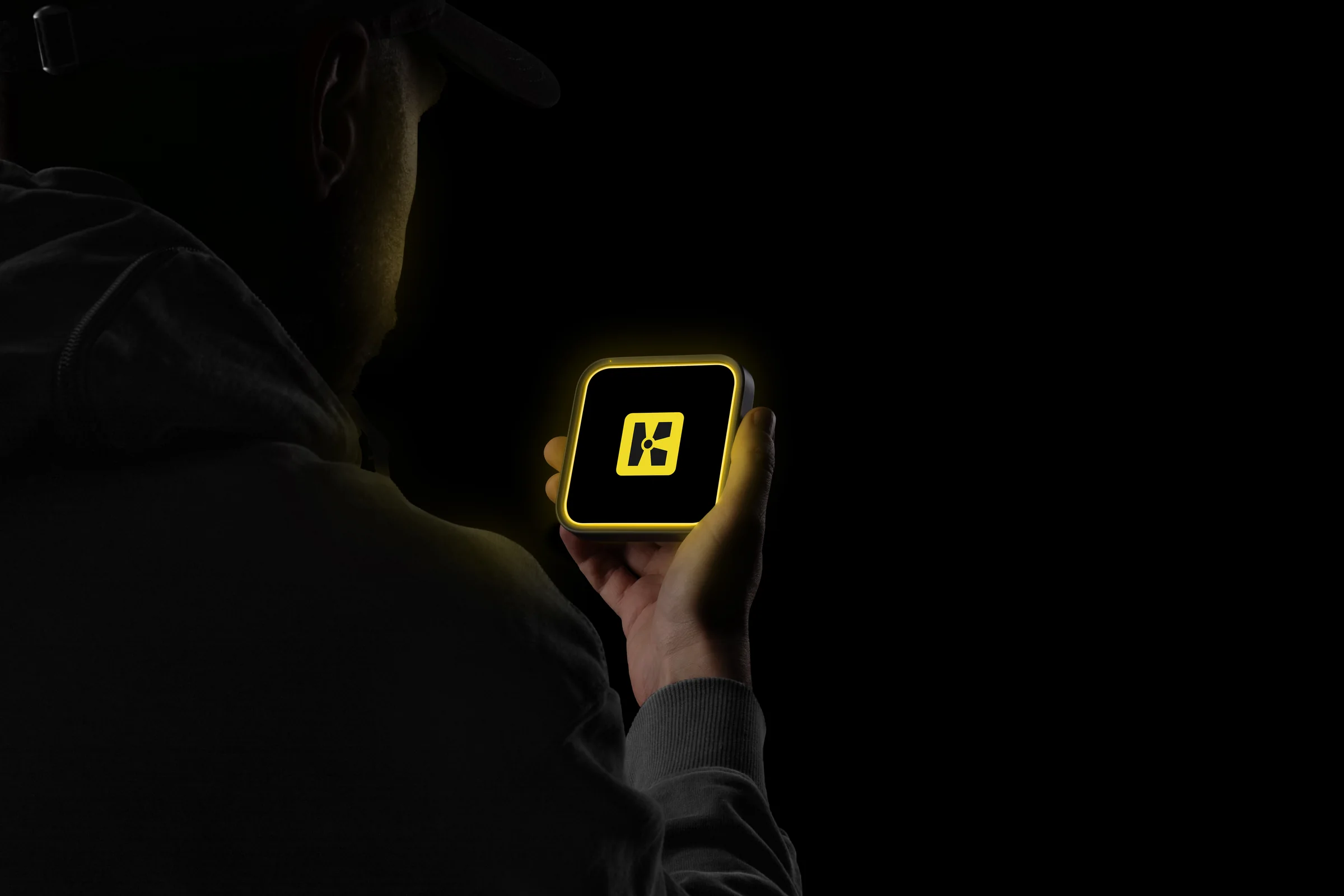 K33P mobile product shown in use