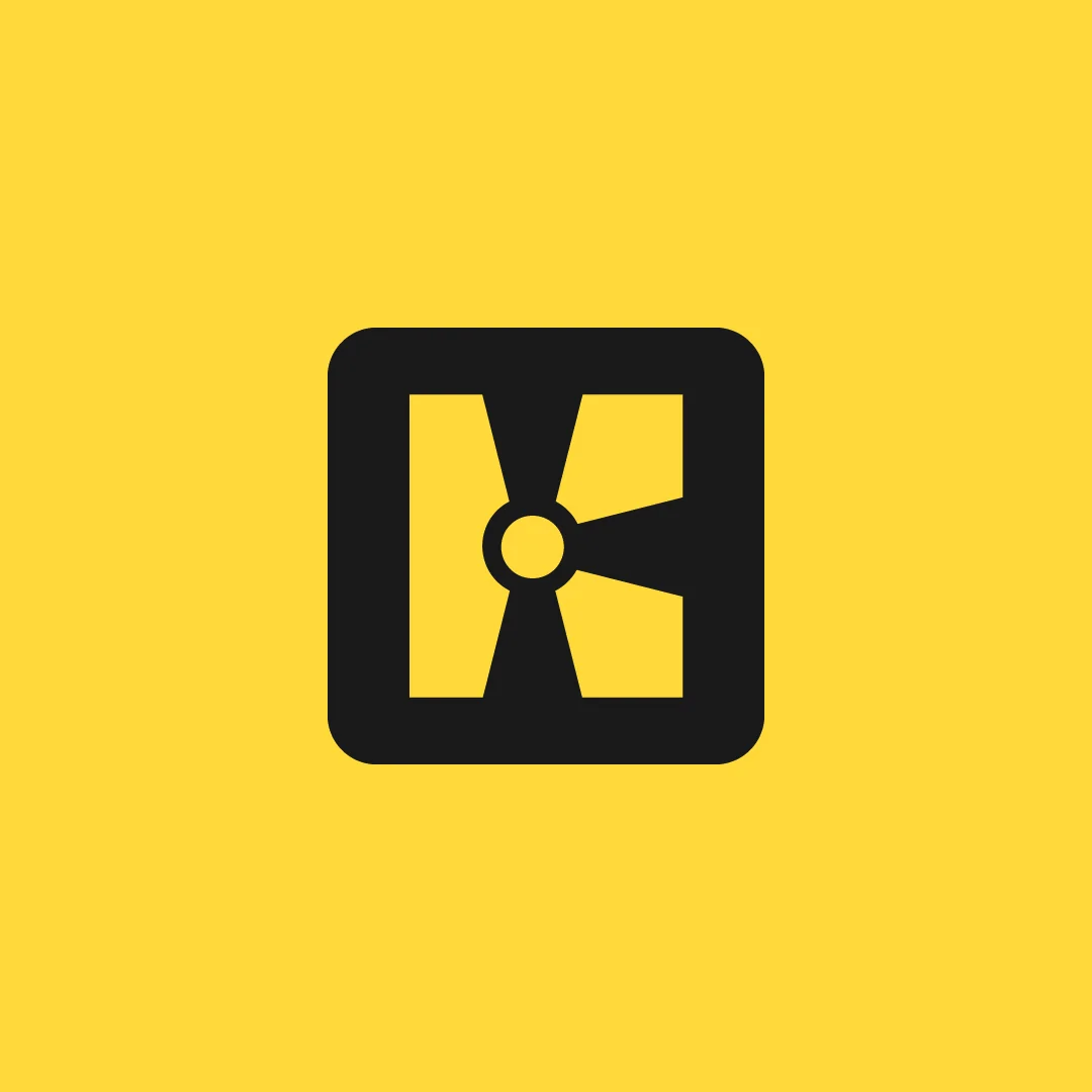 Black K33P mark on yellow